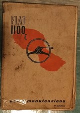 FIAT 1100 E EL ELR  manuale uso manutenzione originale 1950