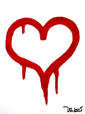 Dr. LOVE Cuore Heart BanksyBasquiat Mario Schifano STREET ART POP Keith Haring