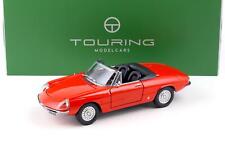 Modellino auto 1:18 Touring Alfa Romeo 1600 Duetto Spider 1966 rosso con top pressofuso/ 