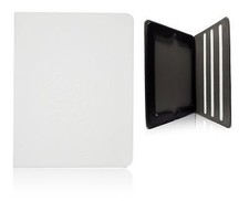CUSTODIA BOOK CASE per IPAD2 IPAD 2 IPAD3 IPAD 3 BIANCA