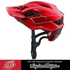 Casco Troy Lee Designs MTB MIPS Flowline SE gessato rosso caramella XL / XXL