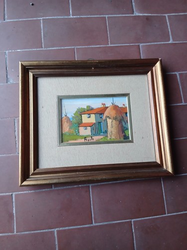 Quadro olio tela pittore - su,