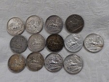 REGNO D' ITALIA VITTORIO EMANUELE III LOTTO DI 13 MONETE DA 1 LIRA