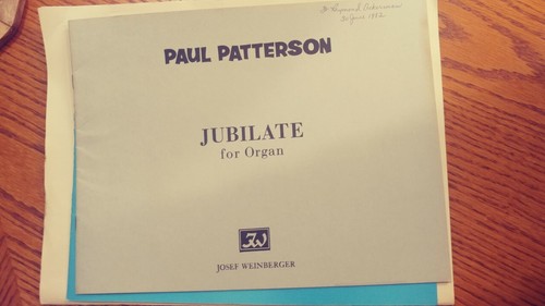 Paul patterson jubilate - paul, patterson: