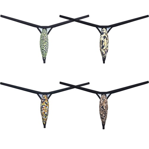 Bikini uomo leopardato micro