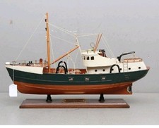 Large wooden model boat - large,