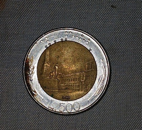 Moneta 500 lire bimetallica - 500,