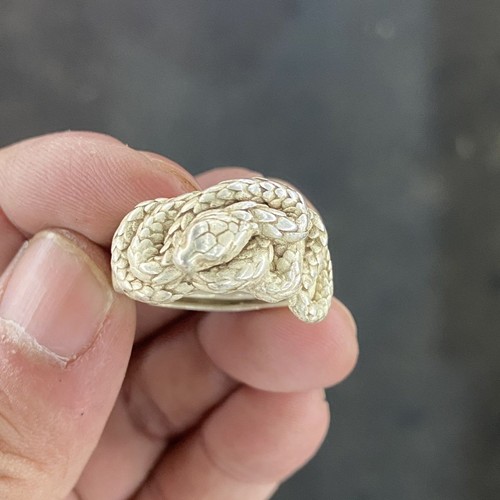 Anello antico argento tibetano