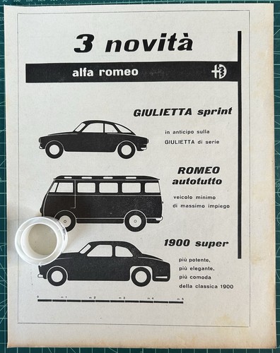 Rara pubblicità alfa romeo - rara,
