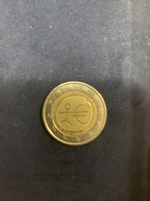 Moneta rara da 2 euro con omino stilizzato Repubblica francese UEM -1999-2009
