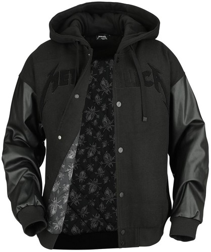 Giacca varsity metallica - varsity, in