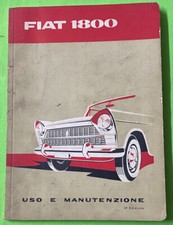 FIAT 1800 Anno 1960 Libretto