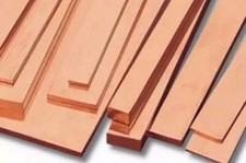 BARRA PIATTA LISCIA IN RAME TRAFILATE ADATTE FRESA/CNC,CONTATTI,GENESA