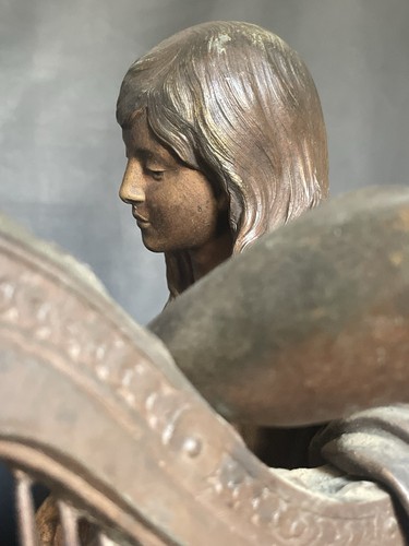 Antica statua regola bronzo - antica,