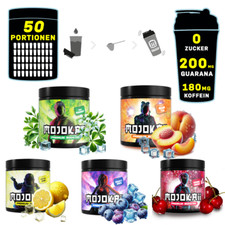Mojokaii Workout & Gaming Booster - 50 Porzioni Energy Drink - Barattolo da 250g - NUOVO