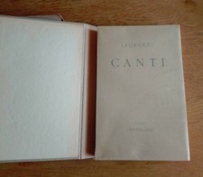 Leopardi Canti Tallone 1937