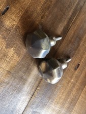 2pezzi Pomolo Pomo Fisso Pomello in Ottone Bronzo  per Portone