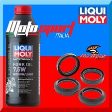 KIT REVISIONE FORCELLA YAMAHA TMAX 500 2004 -PARAOLI+PARAPOLVERI+LIQUIMOLY 7,5W