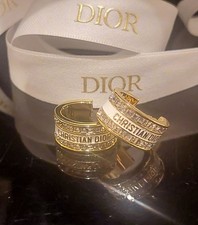 Dior crystal hoop earrings - dior,