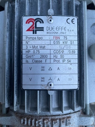 Motore elettrico due - , effe