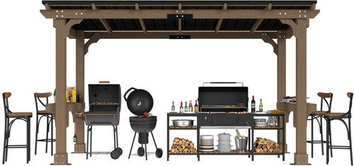 Solid wood grill - 6,