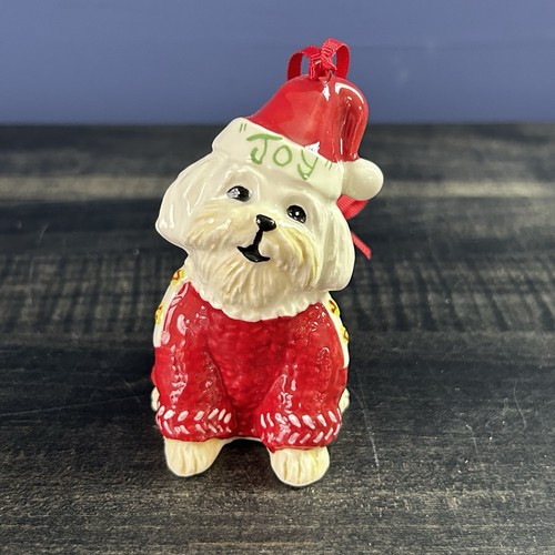 Ornamento cane maltese - , natale