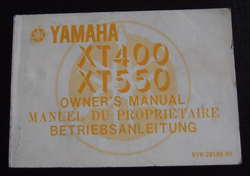 Yamaha xt400 xt550 - xt400,