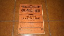 ROSSINI LA GAZZA LADRA SINFONIA SPARTITO COMPLETO FULL SCORE RICORDI 1900
