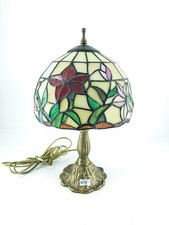 Tiffany Brass Base Table Lamp