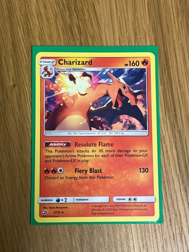 Carta pokémon charizard - pokémon, 2018