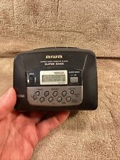 Aiwa HS-TX386 Radio Stereo Portatile AM/FM Lettore Cassette Sintonizzatore Digitale FUNZIONA!