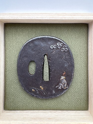 Antico tsuba giapponese - , in