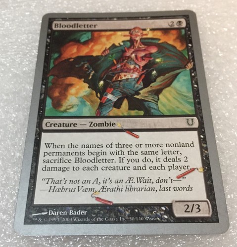 Bloodletter magic card the - magic,