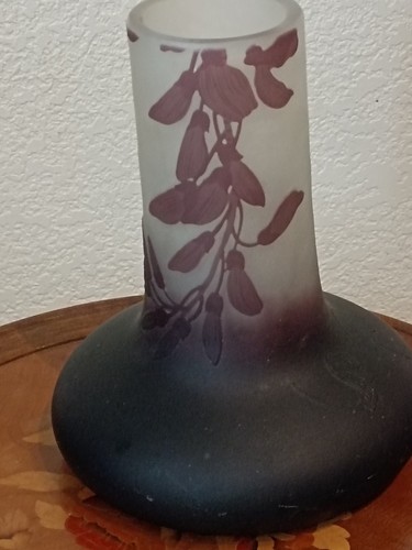 Vase givré emile galle nancy - vase,