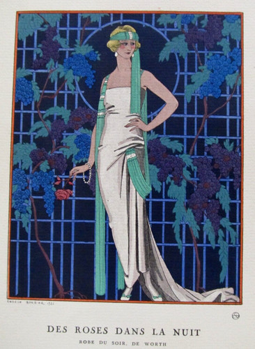 George barbier des roses - des, dans