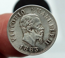 regno vittorio emanuele II 50 centesimi 1863 silver zecca di MILANO oltre lo spl