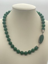 Collana in  Agata Verde e Argento 925