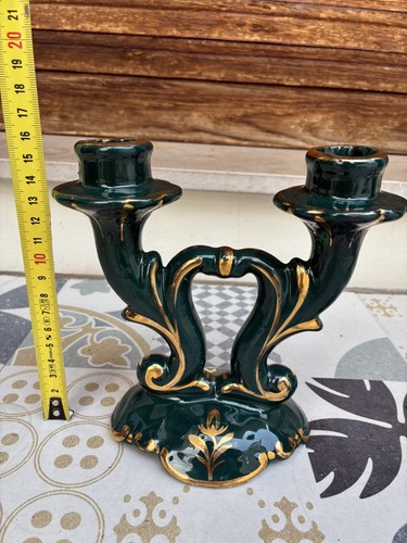 Candelabro vintage maioliche - candelabro,