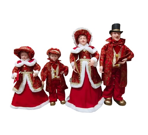 Set cantori natalizi vestiti - cantori,