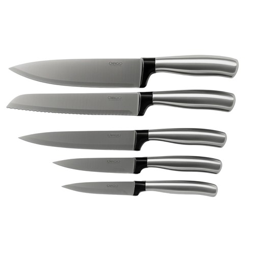 Set coltelli acciaio - set,