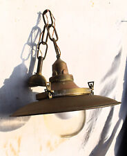 Lampara O Lampada Da Nave In Bronzo Antica Diametro 48cm