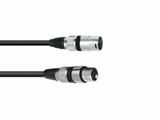 CAVO MICROFONICO DI SEGNALE XLR 15 METRI XLR MASCHIO - XLR FEMMINA ANELLO NERO