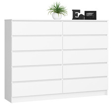 BDW - Cassettiera, 10 cassetti, K160, mobile soggiorno, camera da letto,...