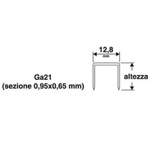 1000 Punti graffette per puntatrice chiodatrice H=6mm VALEX 1455625