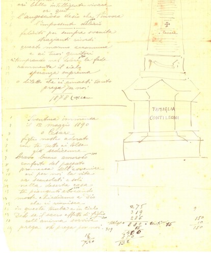 1890 padova famiglia conti - padova,
