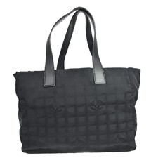 Borsa Chanel nera jacquard