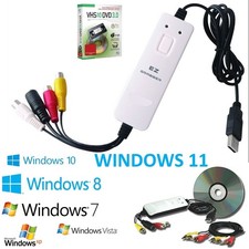 Box USB Scheda Acquisizione Video per Passare VHS su DVD Software Video Editing
