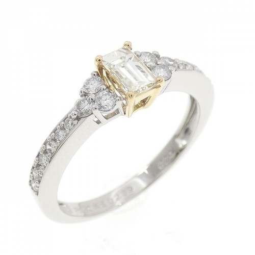 Autentico anello con diamanti