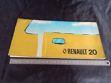 MANUALE USO MANUTENZIONE ORIGINALE IN ITALIANO RENAULT 20 1979