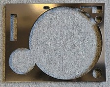 Technics Coperchio piastra frontale NERO per giradischi SL1200MK2 /SL1210MK2